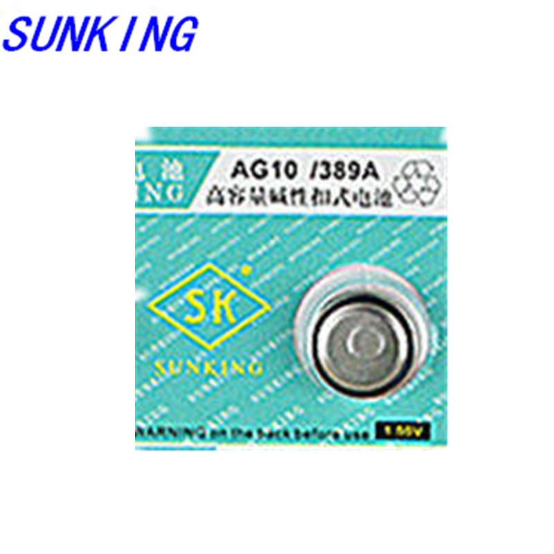 sunking new light button batteries LR54 389 LR1130 AG10 189 small battery watches electronics