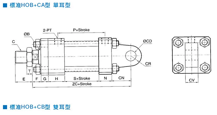 xy lanh thuy luc Nhà sản xuất tùy chỉnh xi lanh thủy lực dầu nặng/xi lanh thủy lực thanh giằng/dầu nặng HOB50X50/100/150/200/300 xi lanh thủy lực bị trôi xi lanh thủy lực mini