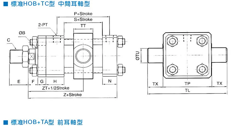 Nhà sản xuất tùy chỉnh xi lanh thủy lực nặng có lỗ khoan lớn / xi lanh thanh giằng HOB125 * 50/100/200 có thể được tùy chỉnh thành phi tiêu chuẩn xy lanh thủy lực cũ xilanh thủy lực 180