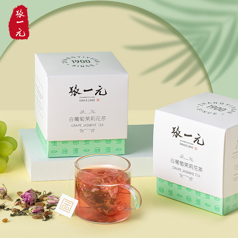 Zhang Yiyuan Tea White Grape Jasmine Tea Fruity Camellia Tea Afternoon Tea Cold Brewed Tea 30g