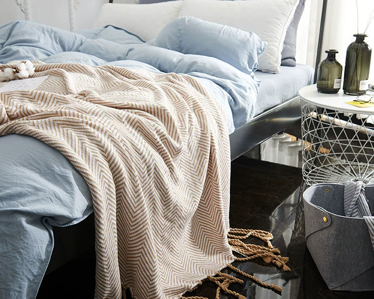 Mô hình Bắc Âu phòng trang trí chăn sofa giải trí chăn khăn choàng chăn bông chăn nap nap - Ném / Chăn giá chăn lông