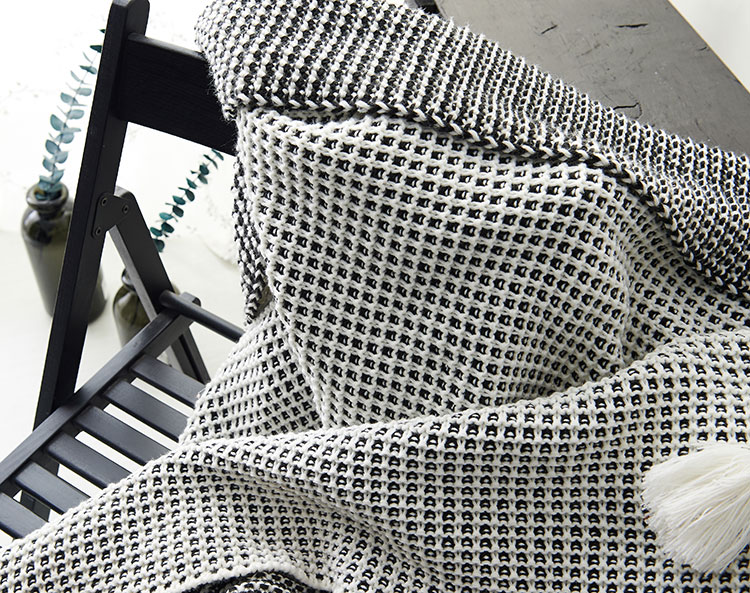 chăn Bắc Âu lạnh chăn thời trang sofa thường chăn lười biếng đi chăn toa xe với một bìa chân đơn chăn trang trí - Ném / Chăn men long cuu