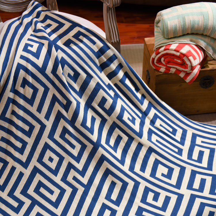 Mô hình phòng Bắc Âu chăn trang trí giường đơn sofa, chăn giải trí giấc ngủ ngắn bông chăn lười biếng chăn đi xe 1,5m - Ném / Chăn chăn nỉ cho bé