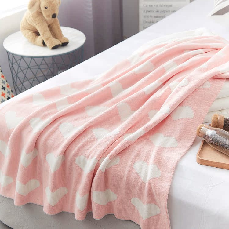 chăn bé mùa đông dày chăn bông mới sinh con thường chăn đẩy sofa đơn đi xe thảm - Ném / Chăn men long cuu
