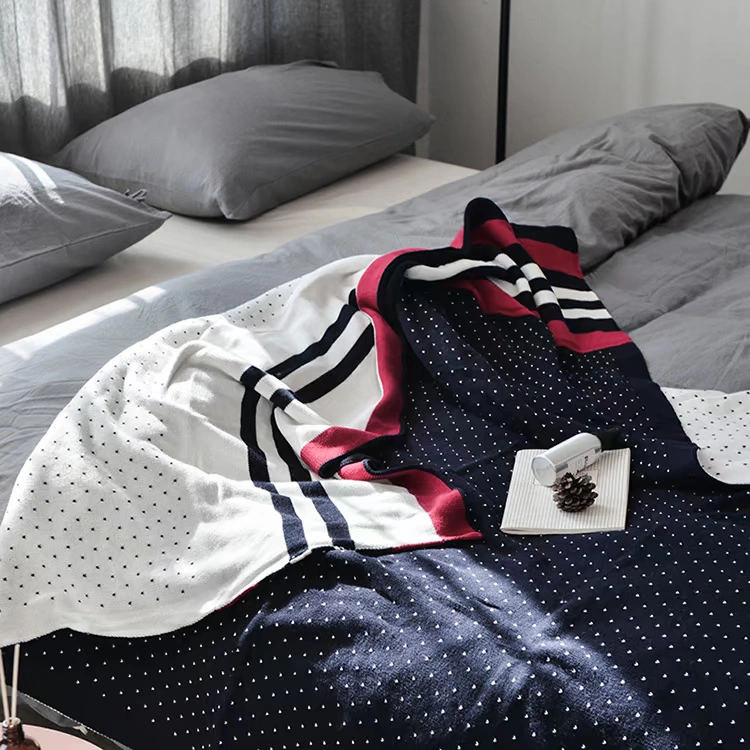 Bắc Âu theo phong cách Anh chăn trang trí đơn mùa hè nap chăn bông chăn beanbag mất chăn giải trí 1.5M - Ném / Chăn men long cuu