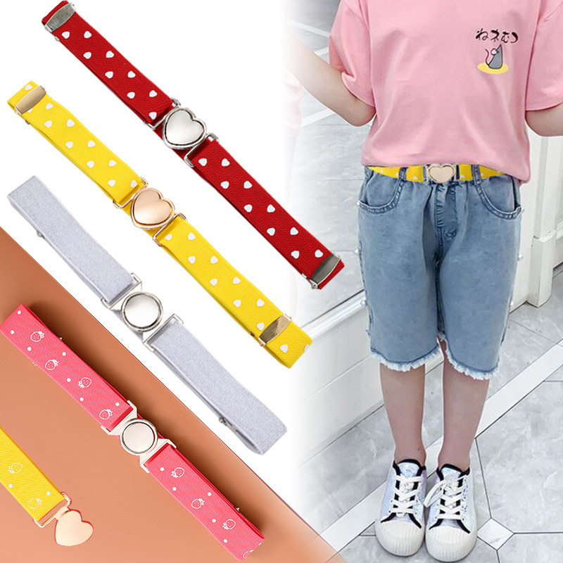 Girls belt elastic elasticity adjustment rubber band decorative skirt with belt girls pants belt children toddler