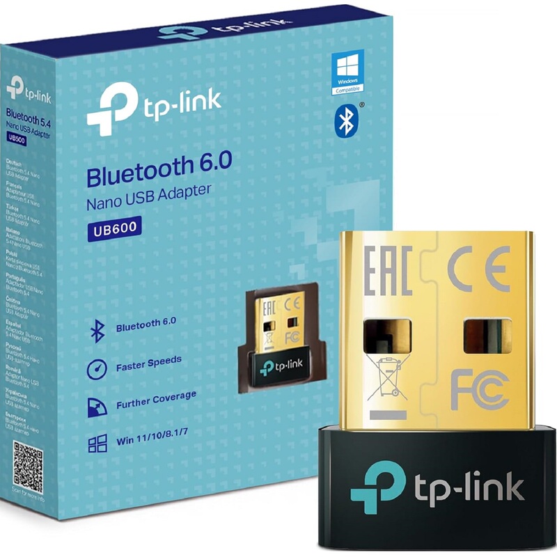 Tp-Link Bluetooth USB Receiver Ub600 Ub500 Plus Plug and Play Bluetooth 6.0/5.4