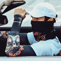 Bib mens neck sleeve thin summer riding anti sand mask summer sun protection magic headscarf Korean men