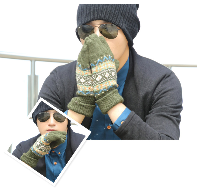 Gants pour homme      en de laine - Ref 2782650 Image 16