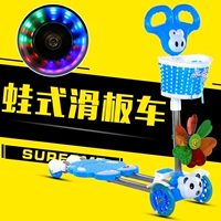 Trẻ em bốn bánh xe tay ga flash hấp thụ sốc gấp xe tay ga trẻ em trượt khối mở rộng xe mô hình nhiệt xe đẩy em bé xe đẩy em bé tiện lợi