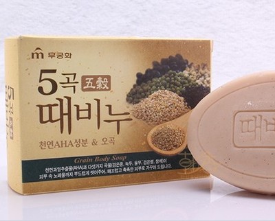 South Korea Go to Clay Soap South Korea Wu Qiong Flowers Five Valley Soap to Ash Bath Soap