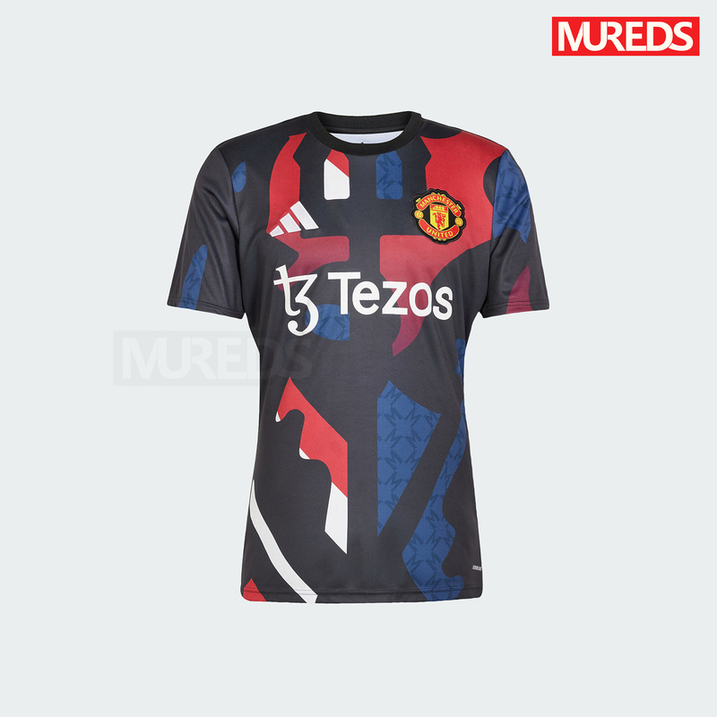 Manchester United's Official Authentic Adidas 24/25 Season Team's Same Pre-Match Training Warm-Up Jersey Jd7147