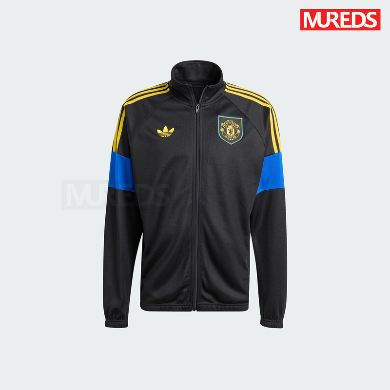 Manchester United Official Authentic Adidas Trefoil Retro Football Casual Cultural Jacket Kc7793