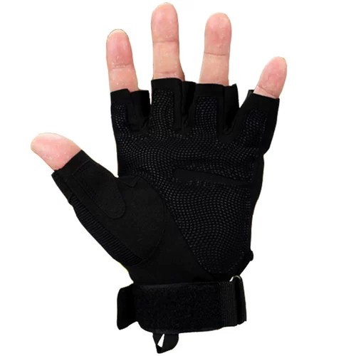 Мужские дорожные летние нескользящие тактические перчатки для спортзала, без пальцев