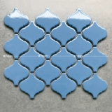 Большой фонарь Черно -белый керамический мозаичный улучшение домов