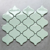 Большой фонарь Черно -белый керамический мозаичный улучшение домов