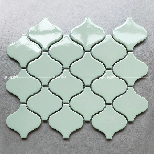 Большой фонарь Черно -белый керамический мозаичный улучшение домов