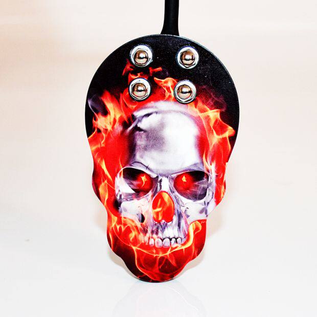 Бодиарт 不锈钢加厚骷髅纹身脚踏 脚踏开关 勾线 纹身电源 纹身器材 踏板