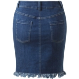 Krazy Приталенная джинсовая юбка в стиле хип-хоп, высокая талия