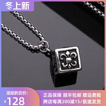 GENANX Lightning Tide Brand Mens Hip Hop Iris Pendant Decoration Jewelry Couple Titanium Steel Hanging Chain