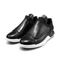 GENANX lightning Tide brand casual shoes outdoor sports black face white background new thick soled medium high shoes men trend