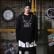 GENANX Lightning Tide Brand Sweater Mens Hooded Multi-color Fashion Spring New Mesh Printing National Tide Sweatshirt Hoodie