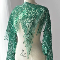 Зеленые+блестки, один ярд, 91 см