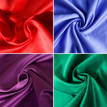 Red fabric clothing wedding dress fabric 395 wedding satin material Small light thick satin imported diy fabric