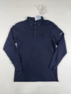 Foreign trade export japanese single men's spring and autumn polo shirt lapel retro multi-pocket workwear long-sleeved t-shirt bottoming shirt