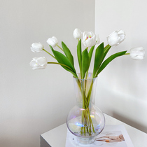 ladylike simulation flower fake flower ornaments PU big tulip simulation flower table flower coffee table home furnishings living room furnishings