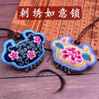 Baby fetal hair souvenir self-made car pendant piece carrying safe fetal hair bag diy baby pendant handmade long life Lock