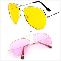 New Brigade Pats Wedding Dress Props Glasses Sunglasses Sunglasses Movie personality Write a real exterior view yellow pink sunglasses