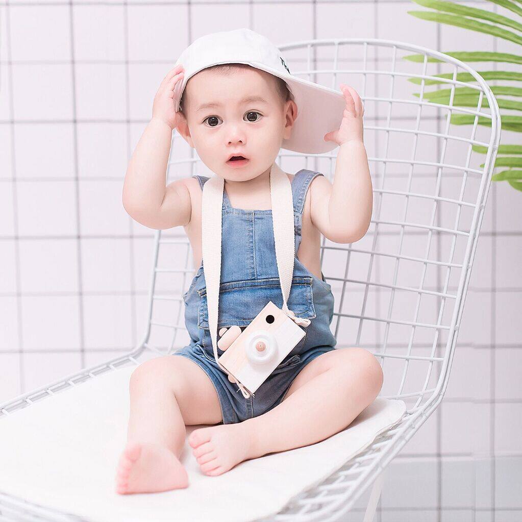 Nordic Wind Photography Pendulum Photos Photo Gallery Photo Props Children Room Decoration White Wooden Small Camera Model Toys