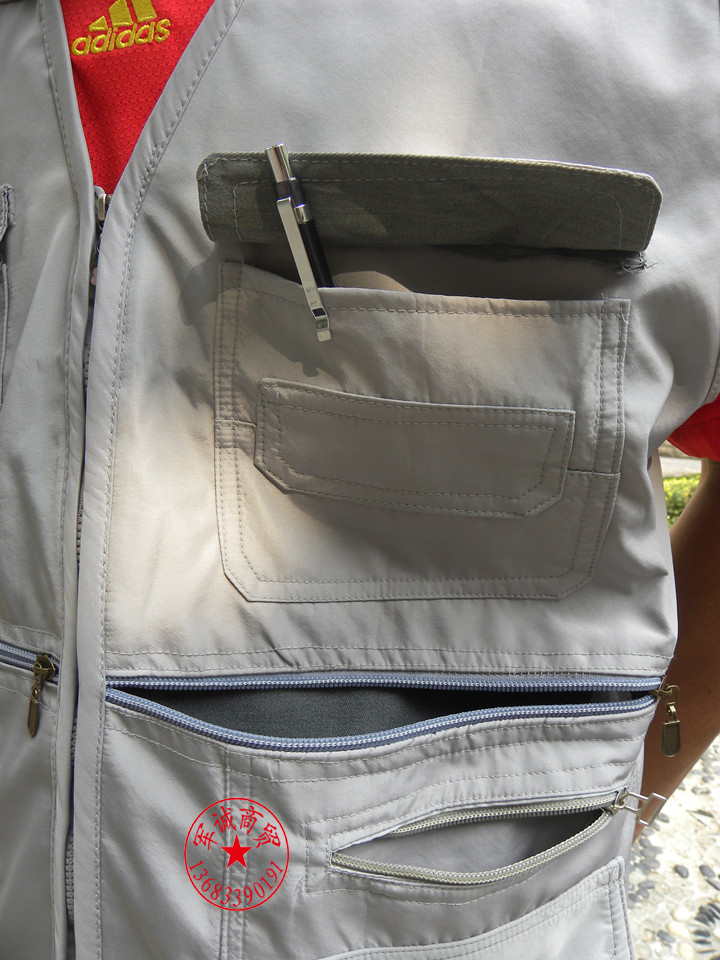 Giám đốc nhiếp ảnh câu cá vest làm việc vest kỹ thuật vest vest đa túi in vest nam - Áo thể thao áo khoác nam thể thao
