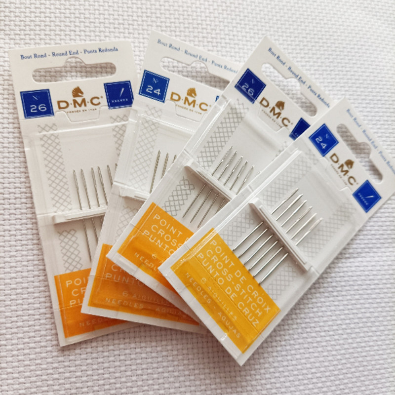 French DMC cross stitch needle boxed cross stitch tool 26#24# embroidery needle suitable for 14CT 11CT embroidery cloth