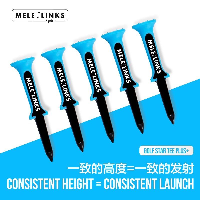 Mele Links Meile Golf Star Limited Edition Tee Stable and Durable Low Resistance Plastic Ball Holder