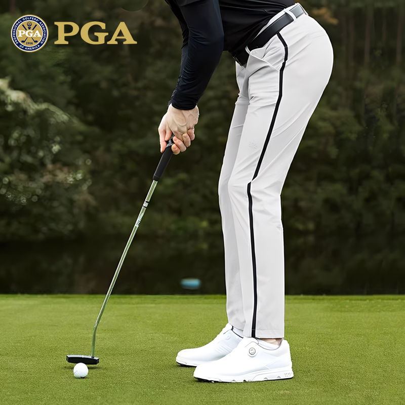 American Pga Golf Pants Men's Summer Sports Trousers with Laser Breathable Holes, Cool and Comfortable Casual Men's Pants