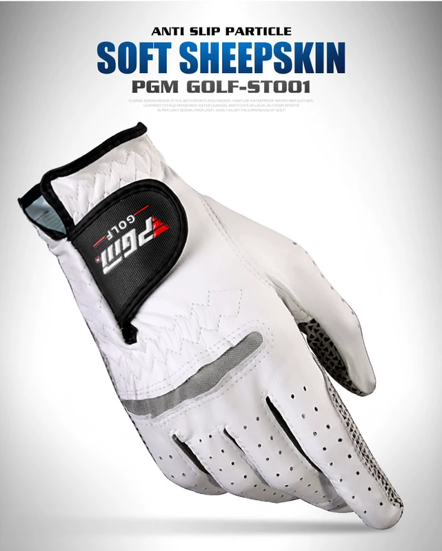 2 túi Găng tay golf mới Găng tay nam chống trượt Da cừu đơn tay trái và tay phải thoáng khí thoải mái
