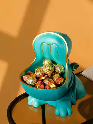 Cute Hippo ornaments creative home accessories Key storage furnishings Light luxury living room TV cabinet desktop decoration