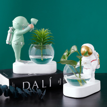 Astronaut simulation plant bonsai Nordic ins desktop green plant potted desk Net Red indoor micro landscape