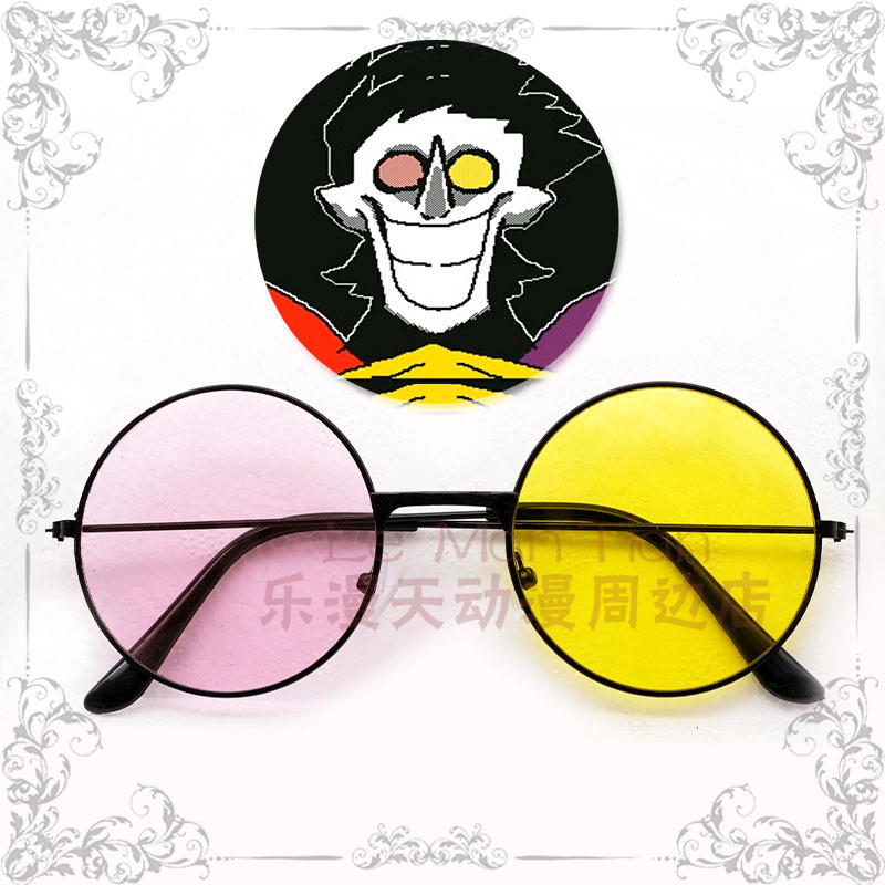 Spanton Cosplay Glasses Triangular Rune Spamton Plush Glasses Cosplay Props
