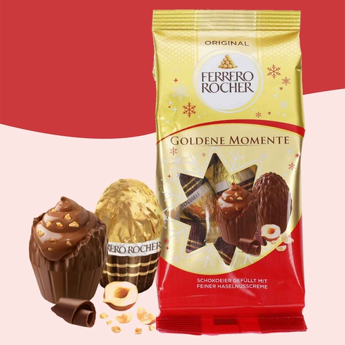 Ferrero jazelnut Ball Ball Chocolate Маленькое золотое яйцо 90 г импортированные немецкие интернет -закуски знаменитостей Дети мальчики подарки девочки