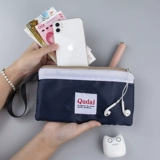 Длинный бумажник, универсальная ткань, вместительные и большые водонепроницаемые монеты для ключей, сумка, простой и элегантный дизайн, японские и корейские