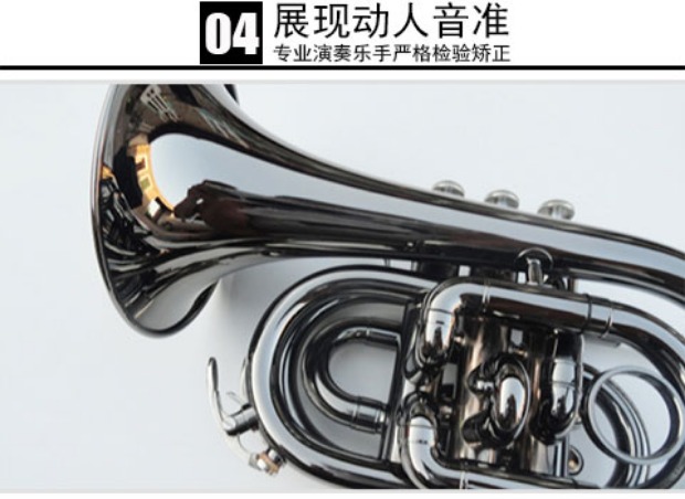 Mỹ nhập khẩu Baja túi 123mm sừng lớn số cọ Bb điều chỉnh bề mặt niken đen mới bắt đầu - Nhạc cụ phương Tây violon