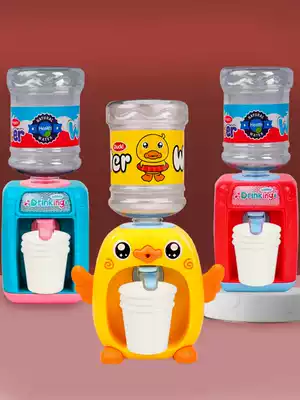 Children play house wine mini water dispenser toy can water out of the kitchen toy set simulation kitchenware baby boys and girls