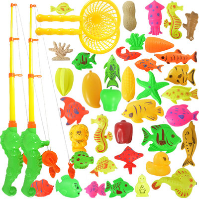 
                        儿童益智钓鱼玩具戏水磁性套装