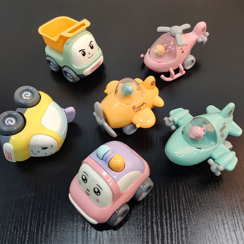 Haidilao baby pullback car Inertial car engineering model toy plane Female boy baby child 1-23 years old