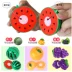 Trẻ em chơi nhà bếp đồ chơi bé gái siêu thị mua sắm giỏ rau cắt để xem bé cắt trái cây đồ chơi cho trẻ em Đồ chơi gia đình