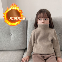Girl Gush Bottom Jersey 2020 New Autumn Winter Clothing 1 Year Old Baby Foreign Air Thickened Warm Sweater 3 Children Blouse