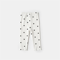 2 female baby beats bottom pants spring autumn thin section 4 children elastic outside wearing foreign air long pants 6 months baby toddler pants 3